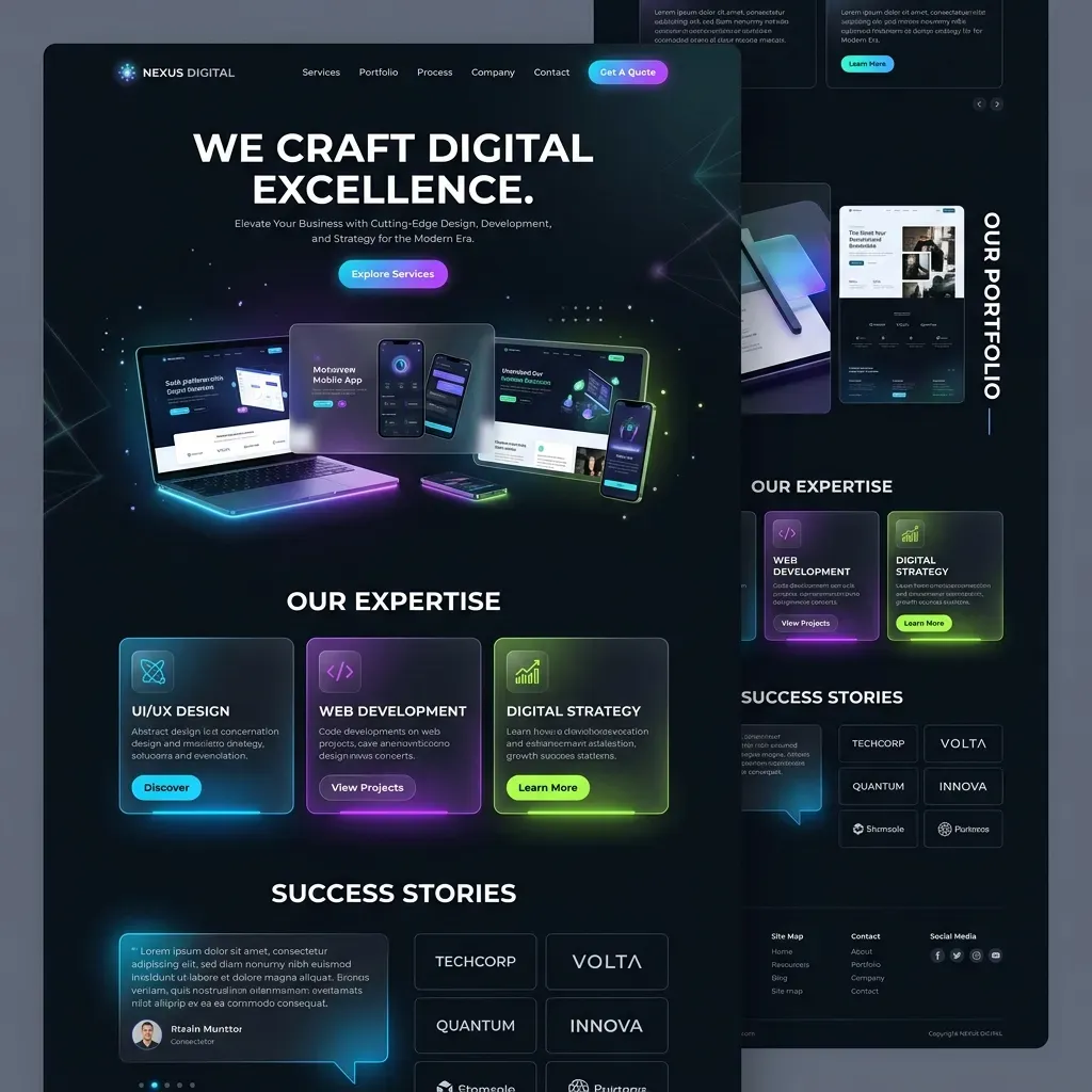 Business Showcase website screenshot by SiteNova